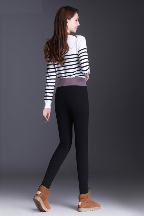 New Winter Slimming Tight Thick Warm Fleece Pants CODE: KAR1801