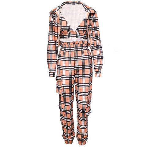 Autumn New Fashion Casual Jacket Coat + Vest + Trousers Elegant Streetwear Two 2 Piece Set CODE: KAR1843
