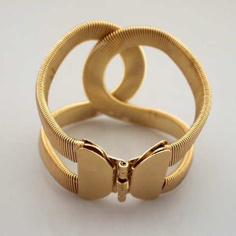 New Fashion Designer Wide Spring Cuff Bracelet CODE: KAR1869