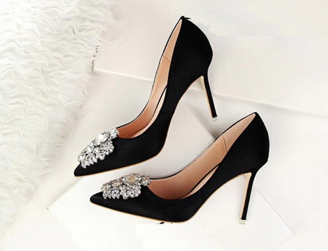 Rhinestone Pumps Stiletto Sexy High Heel CODE: KAR1907