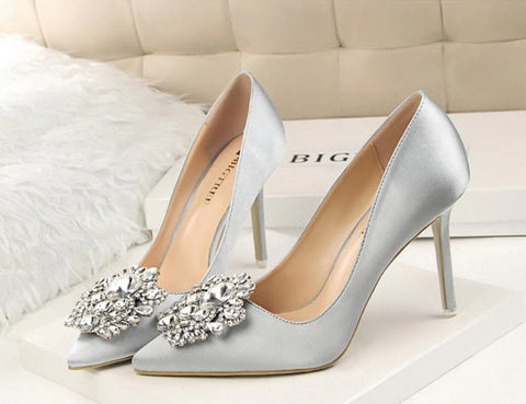 Rhinestone Pumps Stiletto Sexy High Heel CODE: KAR1907
