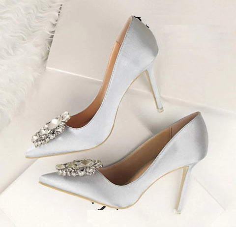 Rhinestone Pumps Stiletto Sexy High Heel CODE: KAR1907