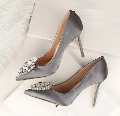 Rhinestone Pumps Stiletto Sexy High Heel CODE: KAR1907