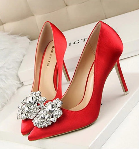 Rhinestone Pumps Stiletto Sexy High Heel CODE: KAR1907