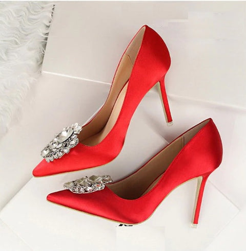 Rhinestone Pumps Stiletto Sexy High Heel CODE: KAR1907