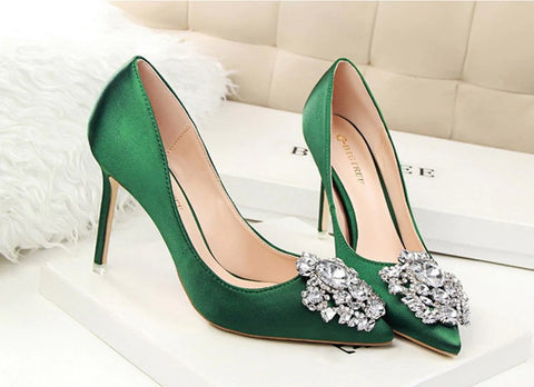 Rhinestone Pumps Stiletto Sexy High Heel CODE: KAR1907