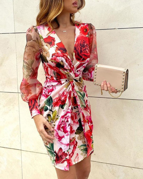 Elegant Leopard Print Mini Dress CODE: KAR925