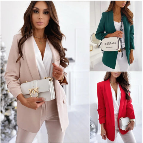 Open Stitch Elegant Blazer Coat CODE: KAR946