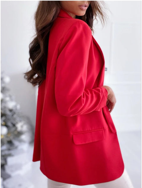 Open Stitch Elegant Blazer Coat CODE: KAR946