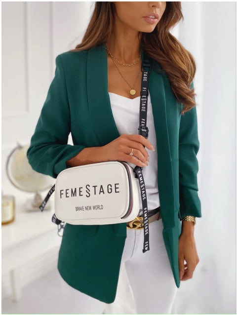 Open Stitch Elegant Blazer Coat CODE: KAR946