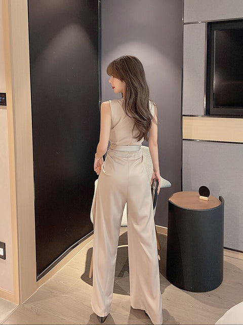 High Waist Wide Leg Long Jumpsuit CODE: KAR961