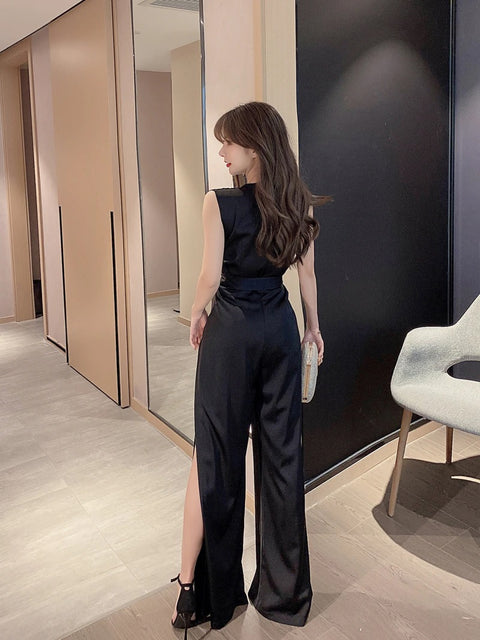 High Waist Wide Leg Long Jumpsuit CODE: KAR961