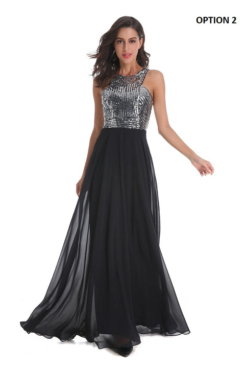 O-neck Sleeveless Sequined Bohemian Long Dress CODE: KAR964