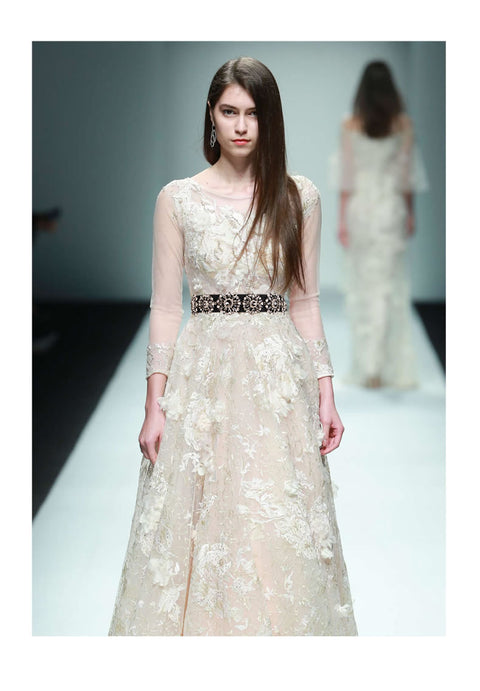 Rhinestone narrow belt With elastic dress shirt Girdle CODE: KAR456