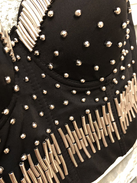 Nightclub Dance Performance WrappedSteel Vest Women Sexy Bustier CODE: KAR501