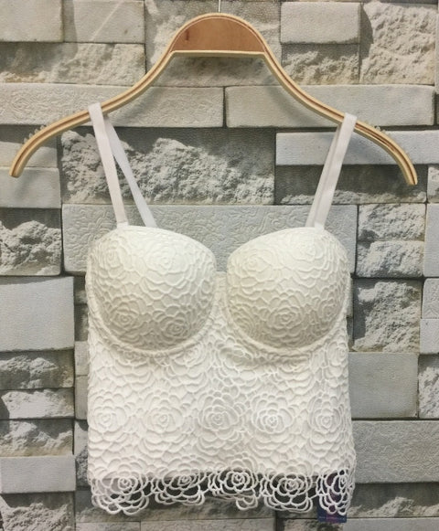 Lace Push Up Bralet Women's Bustier Corset Wedding Party Top Vest CODE: KAR504