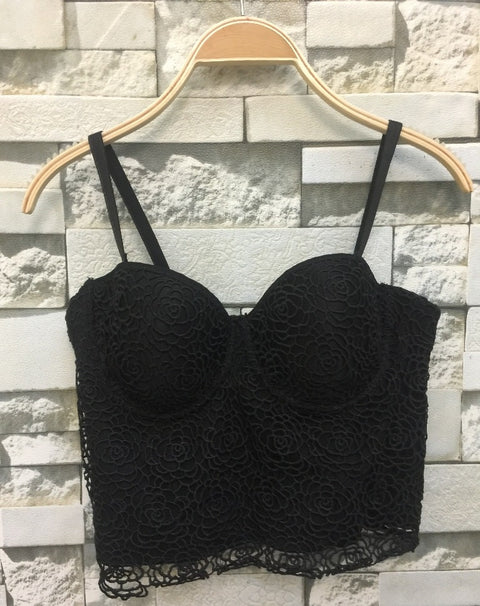 Lace Push Up Bralet Women's Bustier Corset Wedding Party Top Vest CODE: KAR504