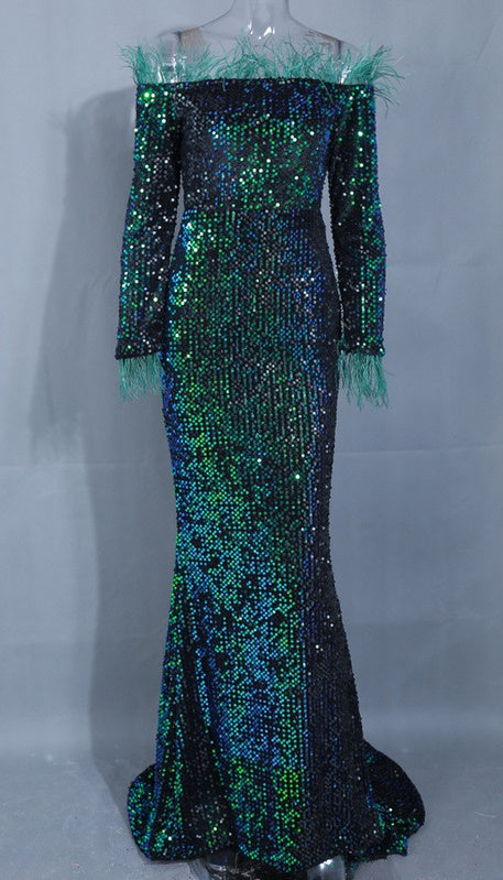 Mermaid Prom Dresses Off The Shoulder Sexy Evening Party Dresses CODE: KAR569