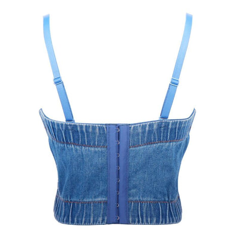 Diamonds Vest Women's Bustier Bra Night Club Party Cropped Top Vest CODE: KAR641