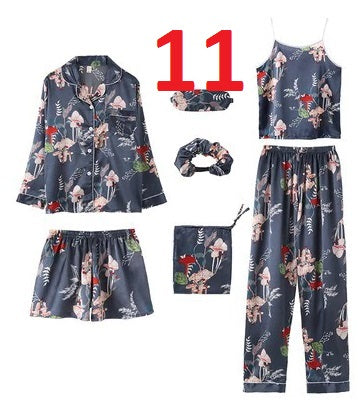 Top&Pants Pajamas Suit Soft Print Flower Sleepwear Nightwear CODE: KAR729