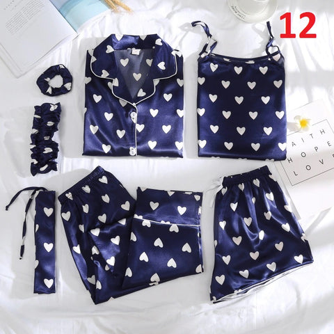Top&Pants Pajamas Suit Soft Print Flower Sleepwear Nightwear CODE: KAR729