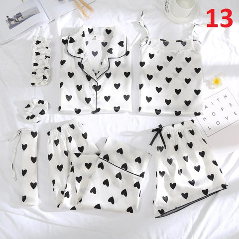 Top&Pants Pajamas Suit Soft Print Flower Sleepwear Nightwear CODE: KAR729