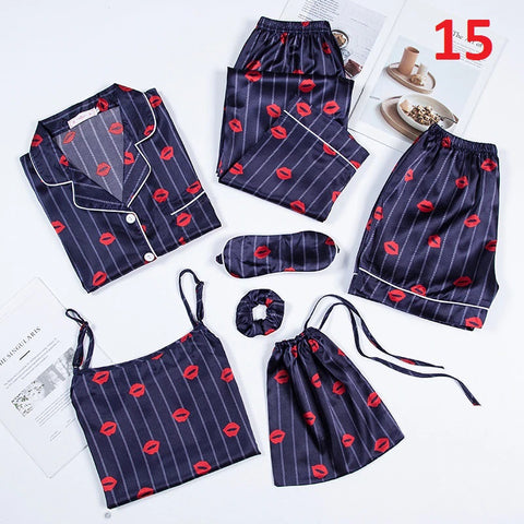 Top&Pants Pajamas Suit Soft Print Flower Sleepwear Nightwear CODE: KAR729