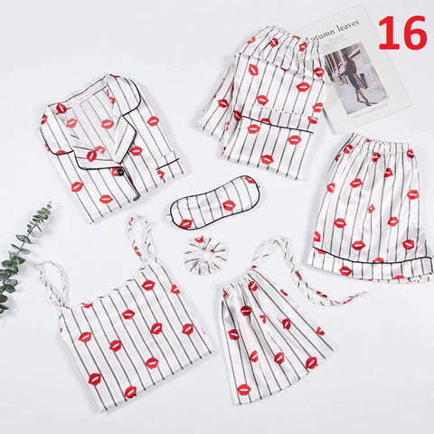 Top&Pants Pajamas Suit Soft Print Flower Sleepwear Nightwear CODE: KAR729