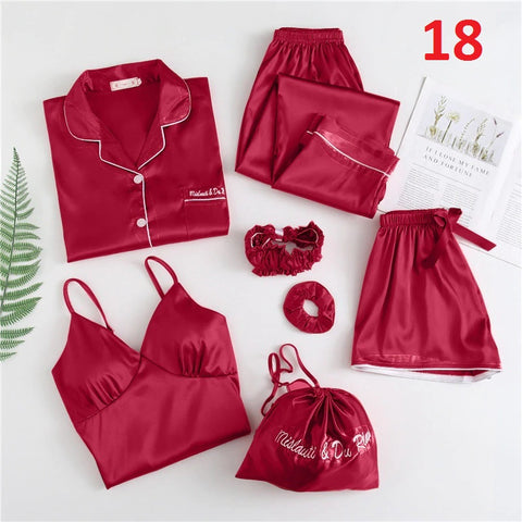 Top&Pants Pajamas Suit Soft Print Flower Sleepwear Nightwear CODE: KAR729