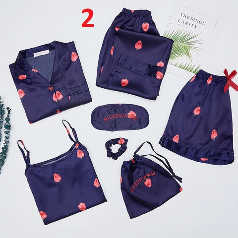 Top&Pants Pajamas Suit Soft Print Flower Sleepwear Nightwear CODE: KAR729