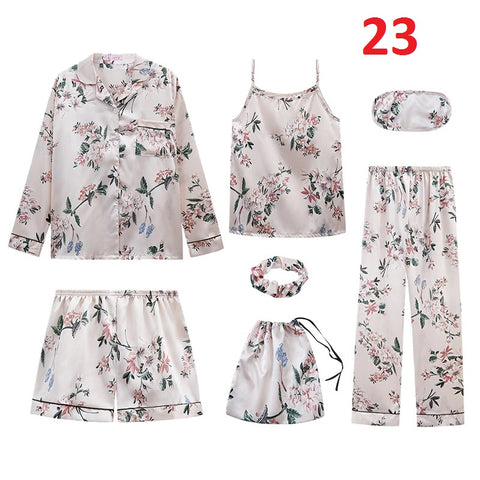 Top&Pants Pajamas Suit Soft Print Flower Sleepwear Nightwear CODE: KAR729