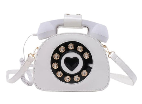 Girl Telephone Shaped Shoulder Bag PU Leather Shopping  CODE: KAR731