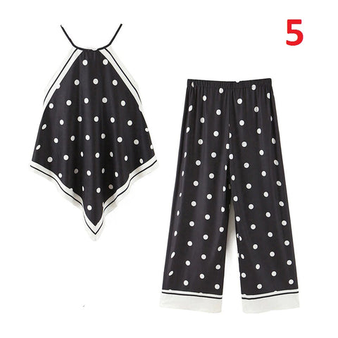 High Elastic Waist Female Tops Asymmetry Set  CODE: KAR741