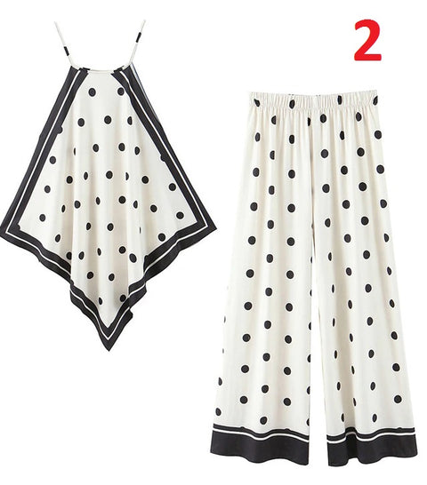 High Elastic Waist Female Tops Asymmetry Set  CODE: KAR741