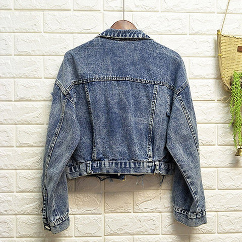 Jacket Loose Casual Short Denim Coat Tops CODE: KAR756
