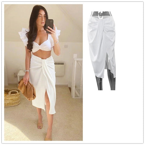 Midi High Waist Skirts Women CODE: KAR773