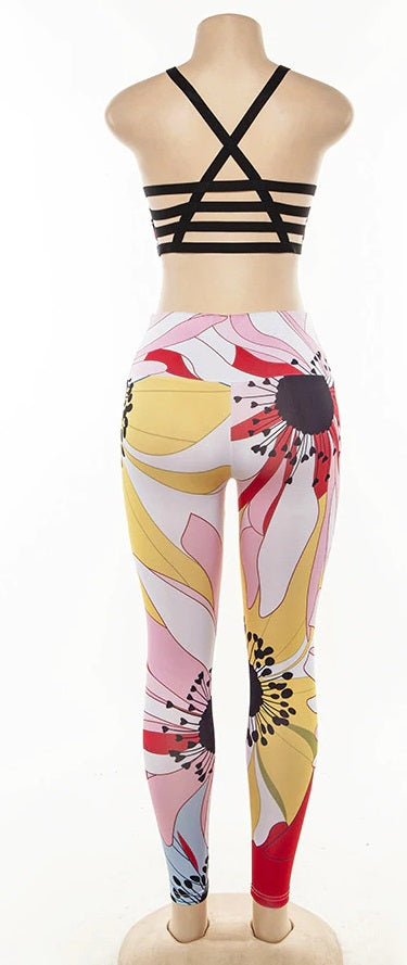 Tracksuit Women 2 Piece Set Elastic Padded Print Set Corp CODE: KAR806