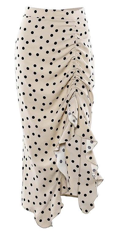 Ruffle Skirt Ladies Summer Midi Skirt Women High Waist CODE: KAR807