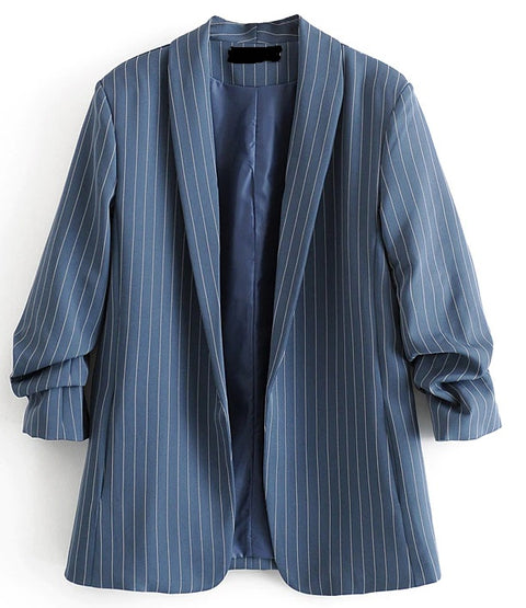 Blazer Striped Jacket Suit Bright Colors Leisure CODE: KAR812