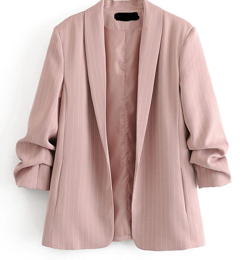 Blazer Striped Jacket Suit Bright Colors Leisure CODE: KAR812