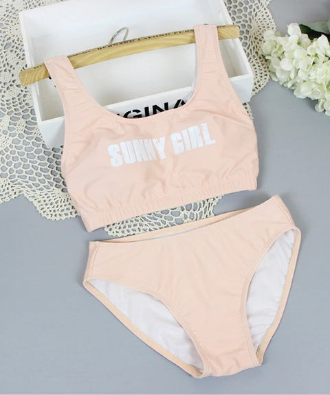 Tankini Set New Ladies Letter Print Swimwear CODE: KAR813