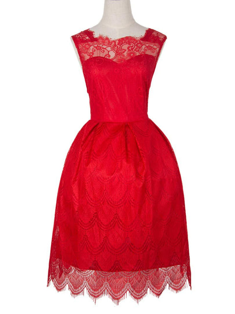Lace Sleeveless Casual Dress CODE: READY469