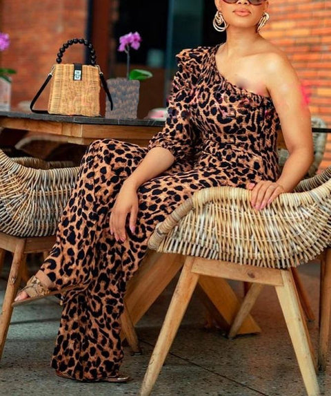 One Shoulder Long Jumpsuits Classy Regular Overalls CODE: ready851