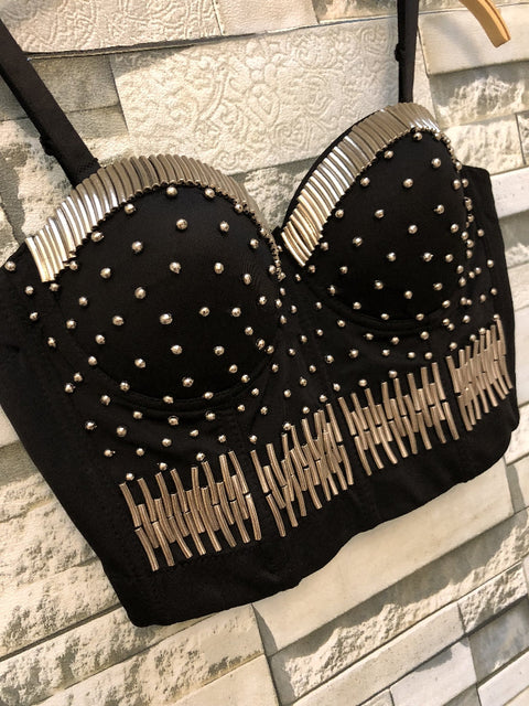 Nightclub Dance Performance Wrapped Steel Vest Women Sexy Bustier CODE: READY880