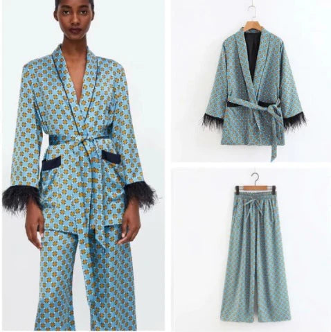 Coat and Pants, Kimono Set CODE: READY912
