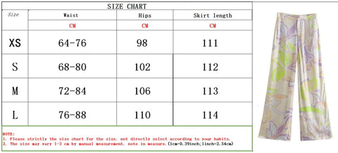 Retro Print Straight Elastic Waist Elegant 2 Piece Set CODE: READY926