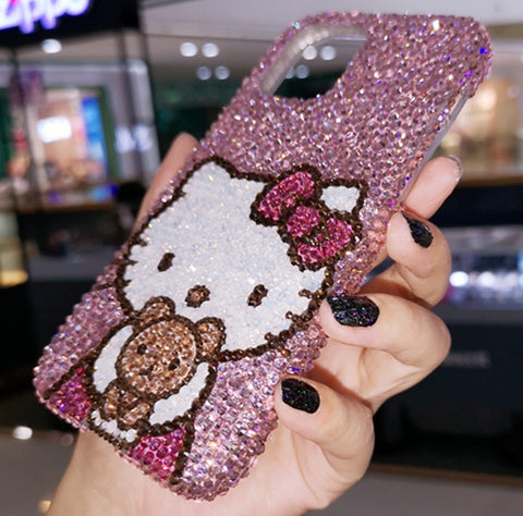 Pink Hello Kitty Rhinestone Mobile Phone iphone CODE: READY945
