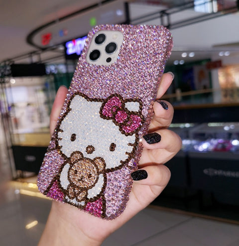 Pink Hello Kitty Rhinestone Mobile Phone iphone CODE: READY945