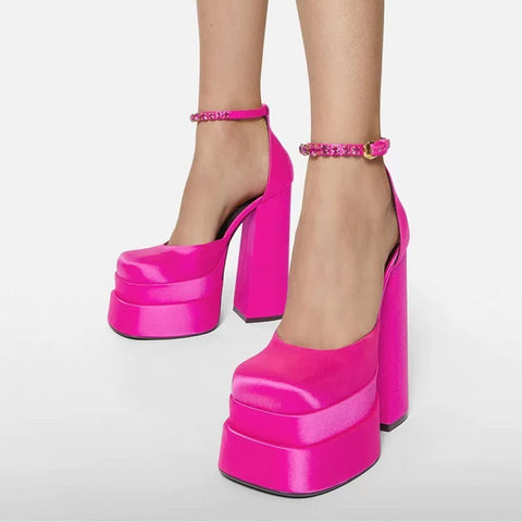 New Fashion Chunky Heel Big Size Sandals SIZE: 36 CODE: READY978