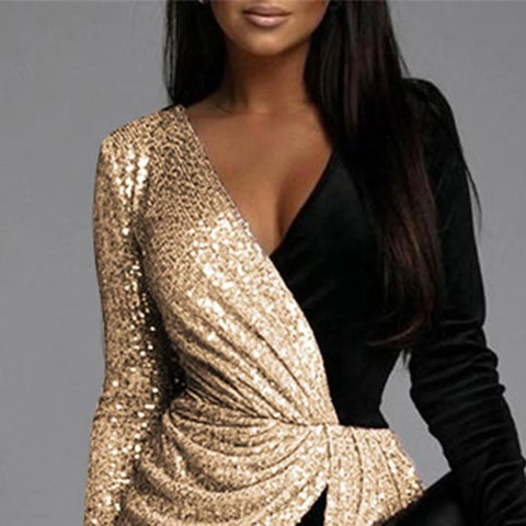 Trendy Banquet Patchwork Skinny Tight Waist Jumpsuit CODE: READY979